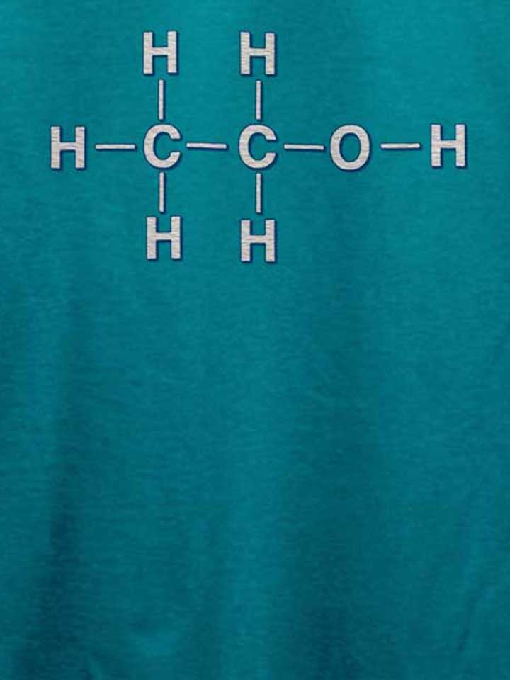 alkohol-chemisches-symbol-t-shirt tuerkis 4