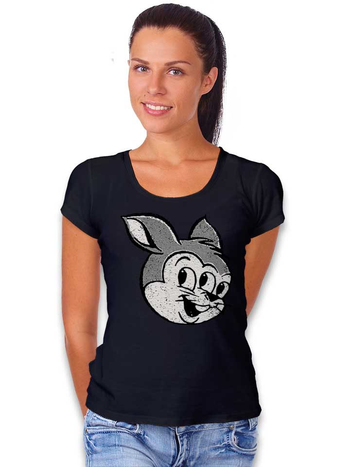 all-seeing-rabbit-damen-t-shirt schwarz 2