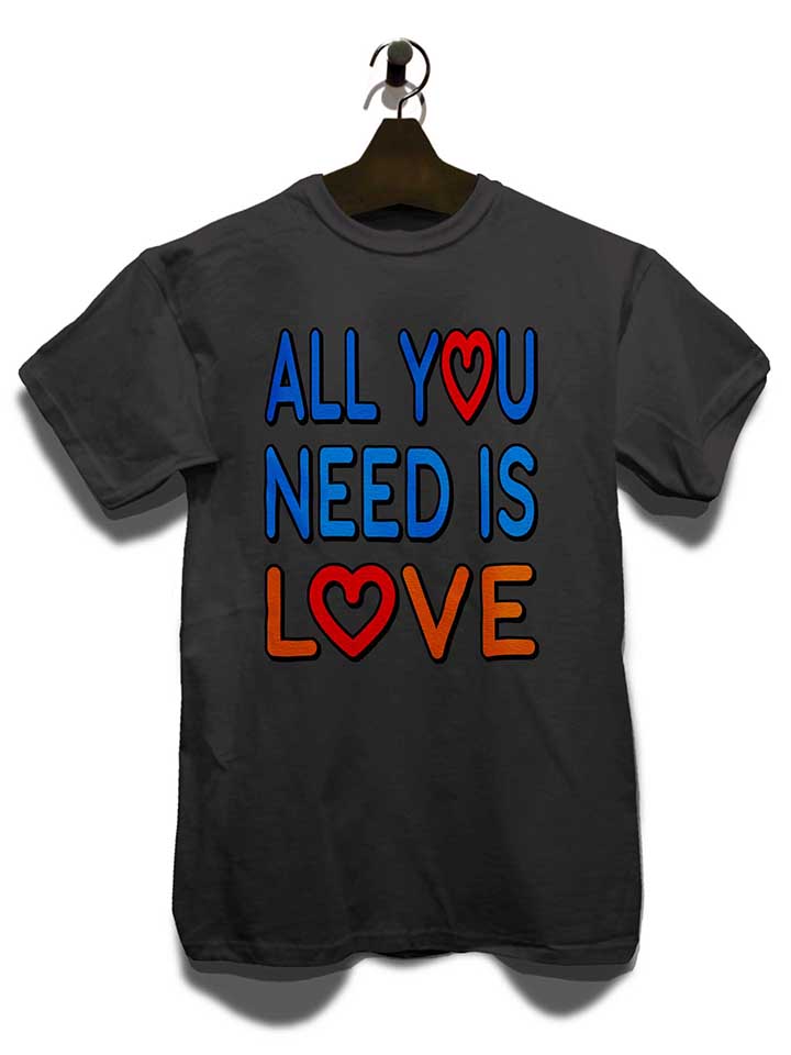 all-you-need-is-love-t-shirt dunkelgrau 4
