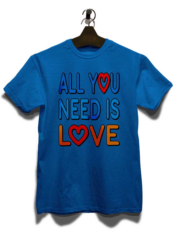 all-you-need-is-love-t-shirt royal 3