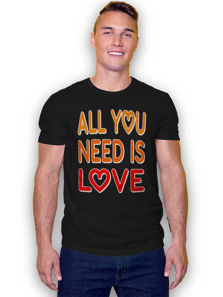 all-you-need-is-love-t-shirt schwarz 2