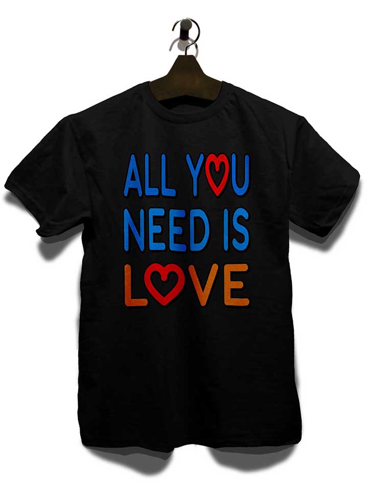 all-you-need-is-love-t-shirt schwarz 3