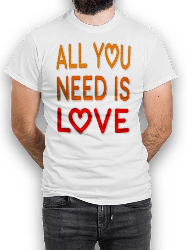 all-you-need-is-love-t-shirt weiss 1