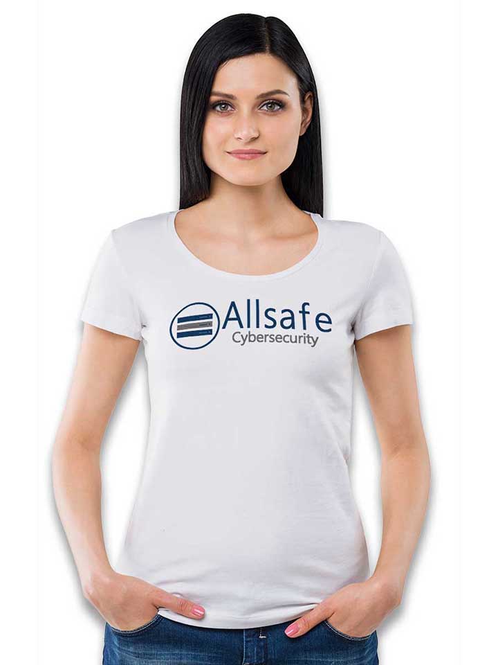 allsafe-cybersecurity-damen-t-shirt weiss 2