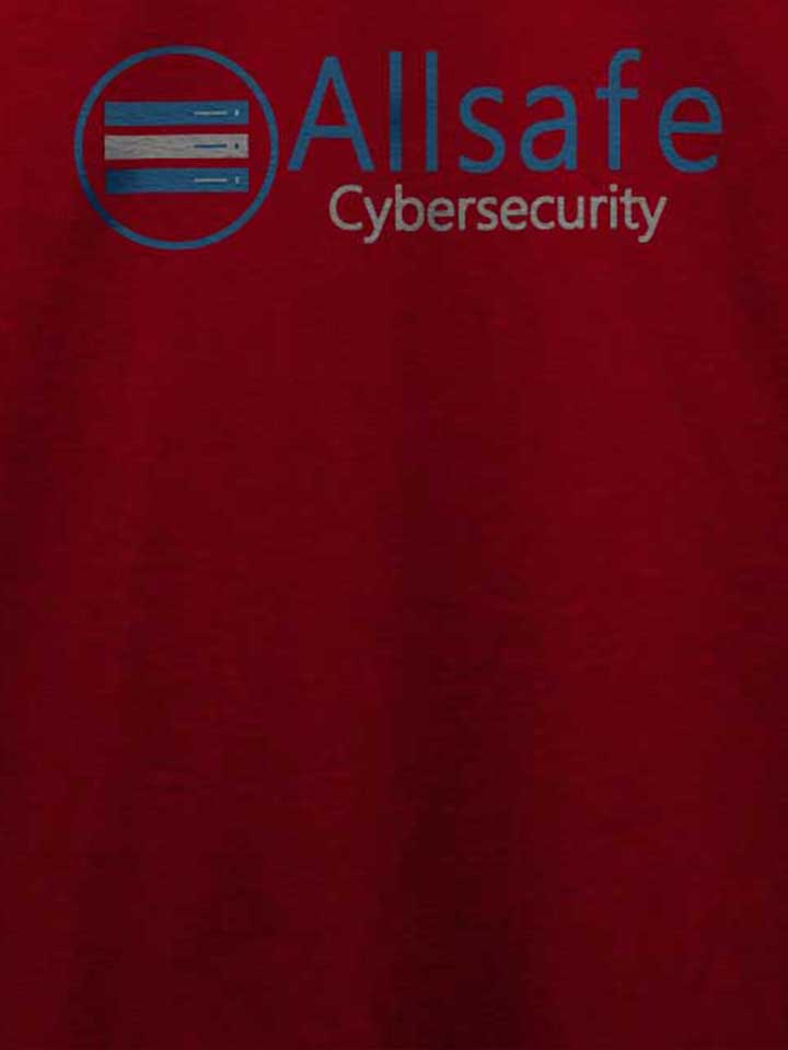 allsafe-cybersecurity-t-shirt bordeaux 4
