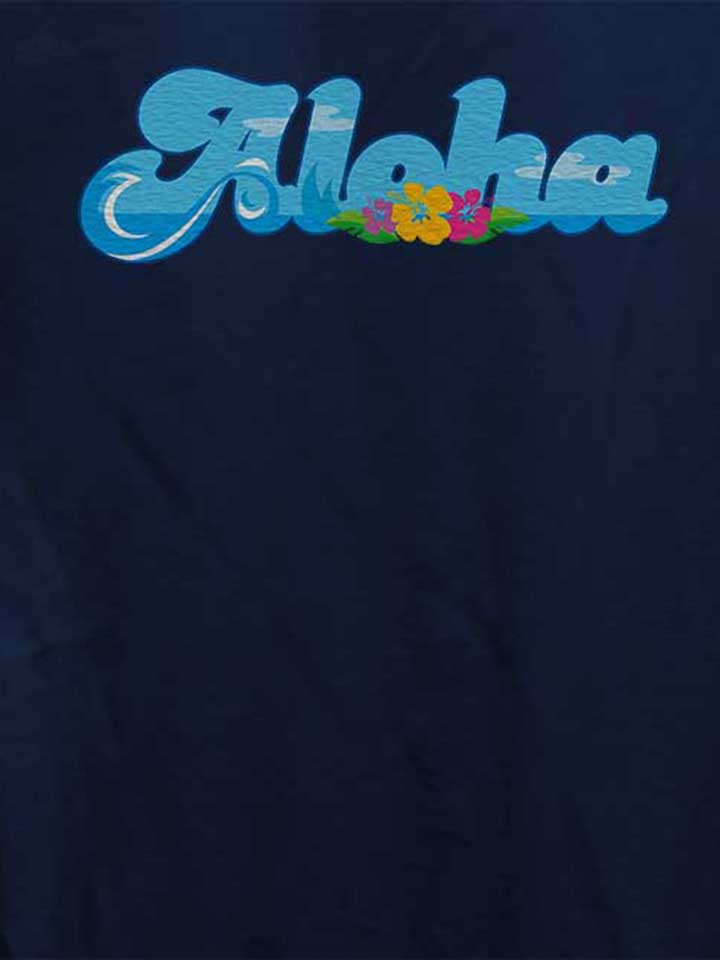 aloha-bubble-logo-damen-t-shirt dunkelblau 4