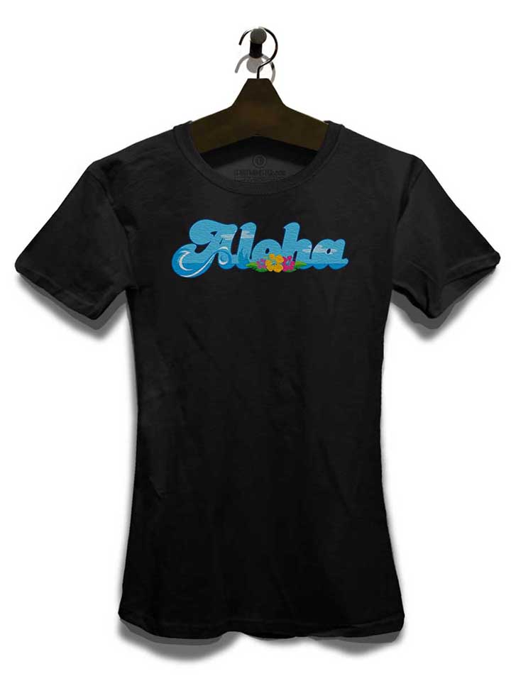 aloha-bubble-logo-damen-t-shirt schwarz 3