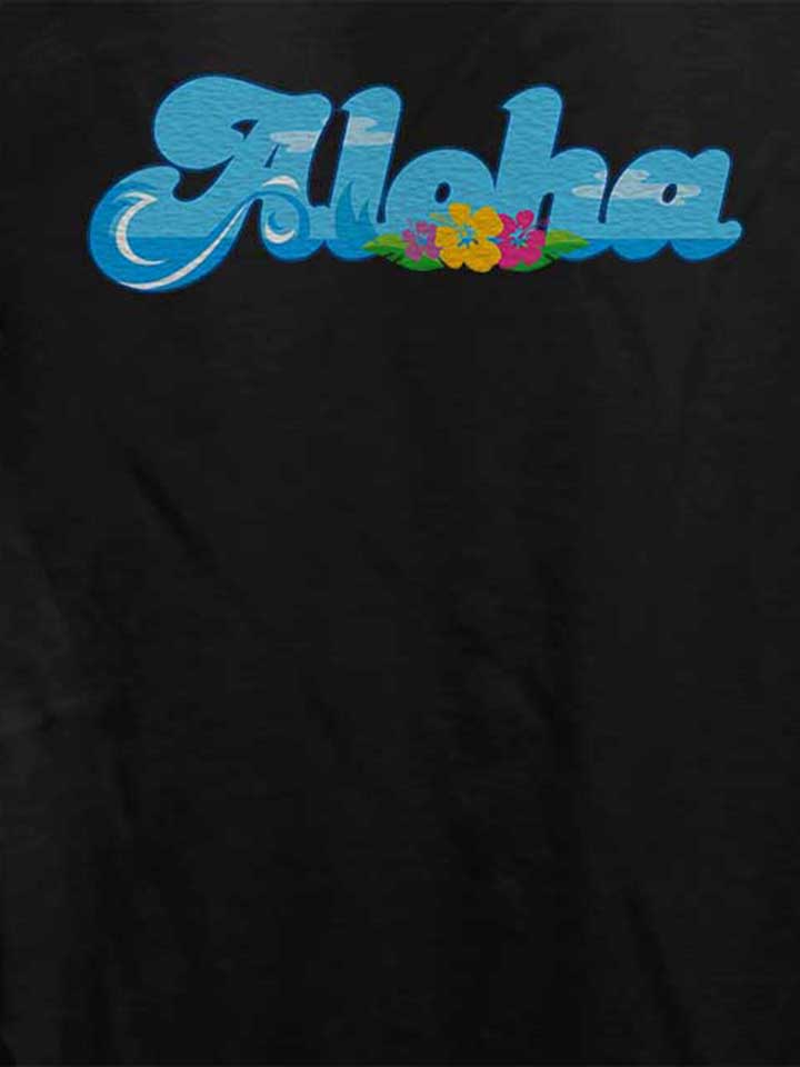 aloha-bubble-logo-damen-t-shirt schwarz 4