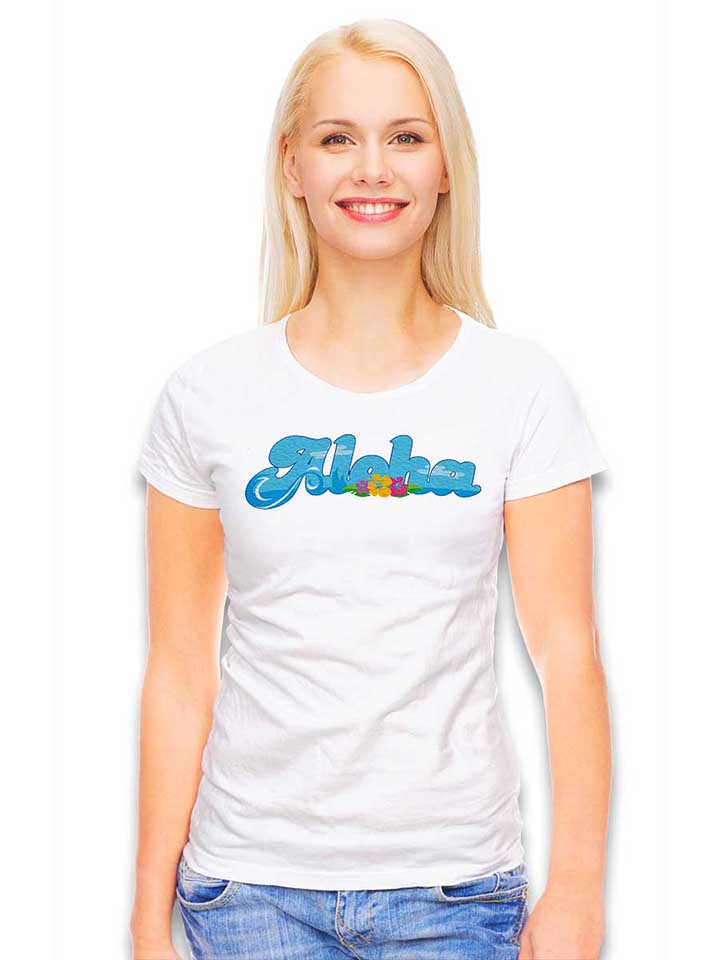 aloha-bubble-logo-damen-t-shirt weiss 2