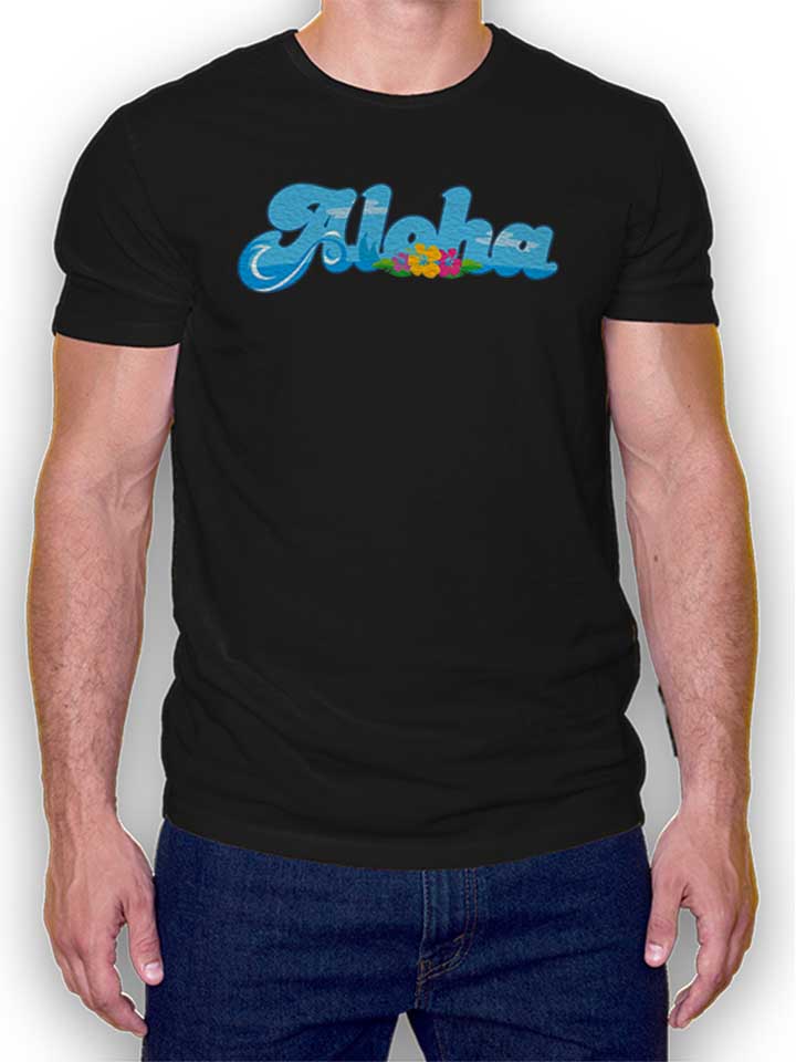 aloha-bubble-logo-t-shirt schwarz 1