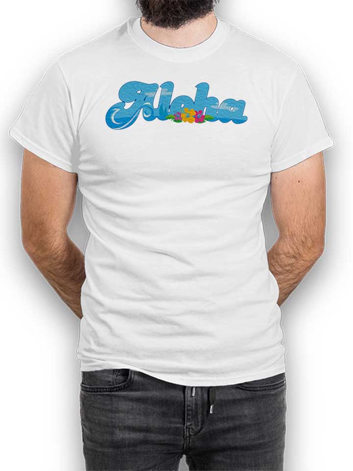 Aloha Bubble Logo T-Shirt blanc L