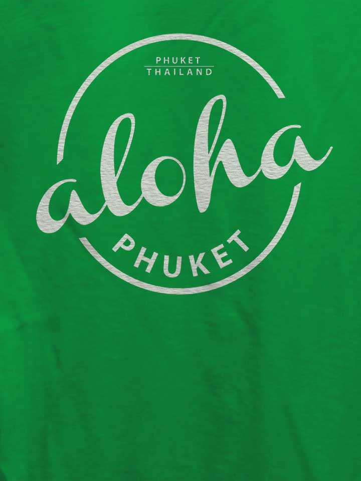 aloha-phuket-logo-weiss-damen-t-shirt gruen 4