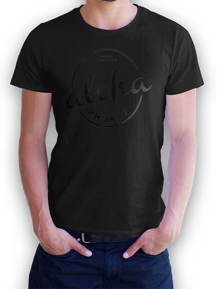 aloha-phuket-logo-t-shirt schwarz 1