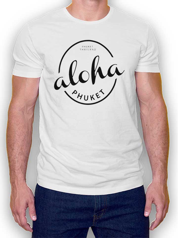 Aloha Phuket Logo Camiseta blanco L