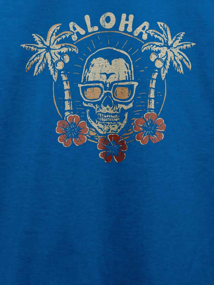 aloha-skull-t-shirt royal 4