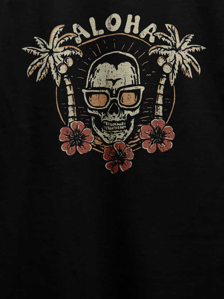 aloha-skull-t-shirt schwarz 4