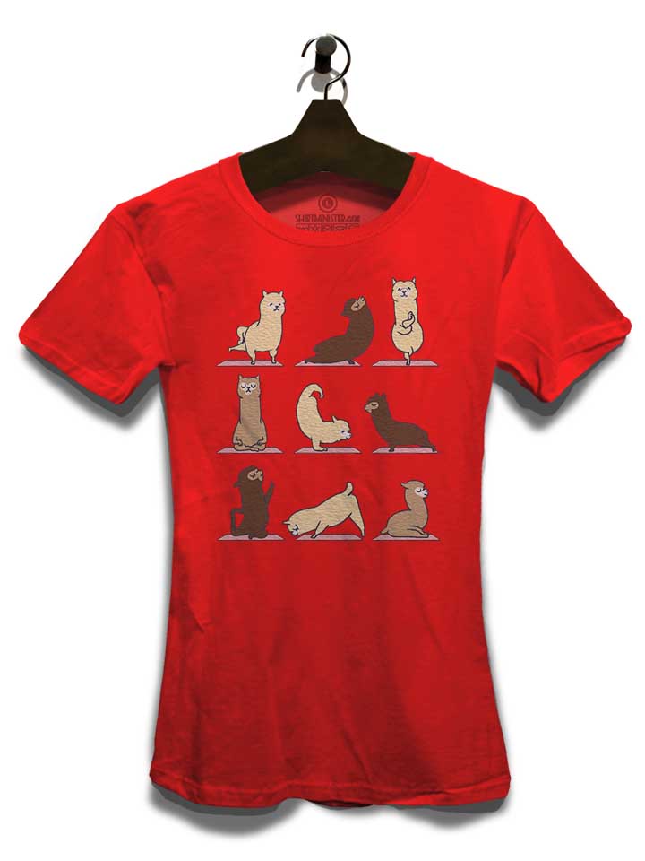 alpaca-yoga-damen-t-shirt rot 3