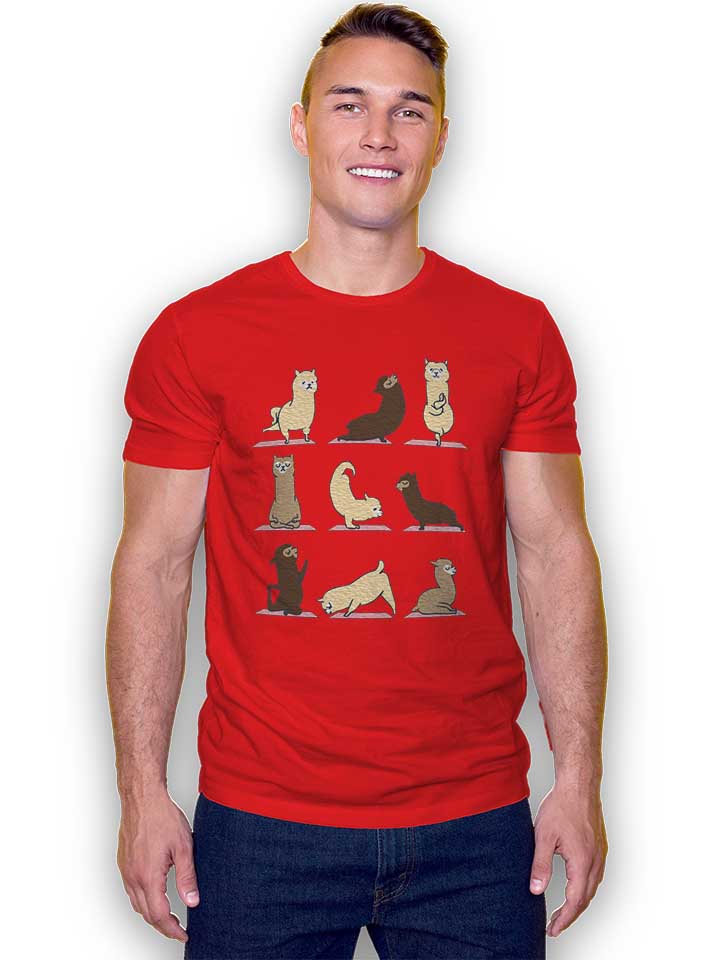 alpaca-yoga-t-shirt rot 2