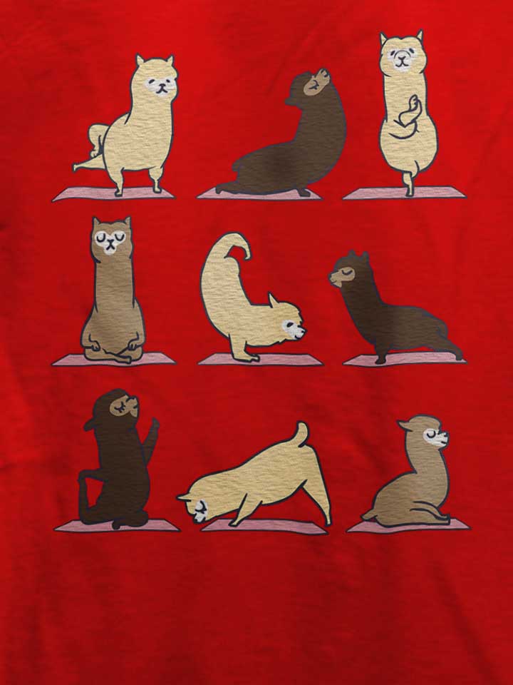 alpaca-yoga-t-shirt rot 4