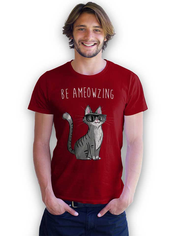amazing-cat-t-shirt bordeaux 2
