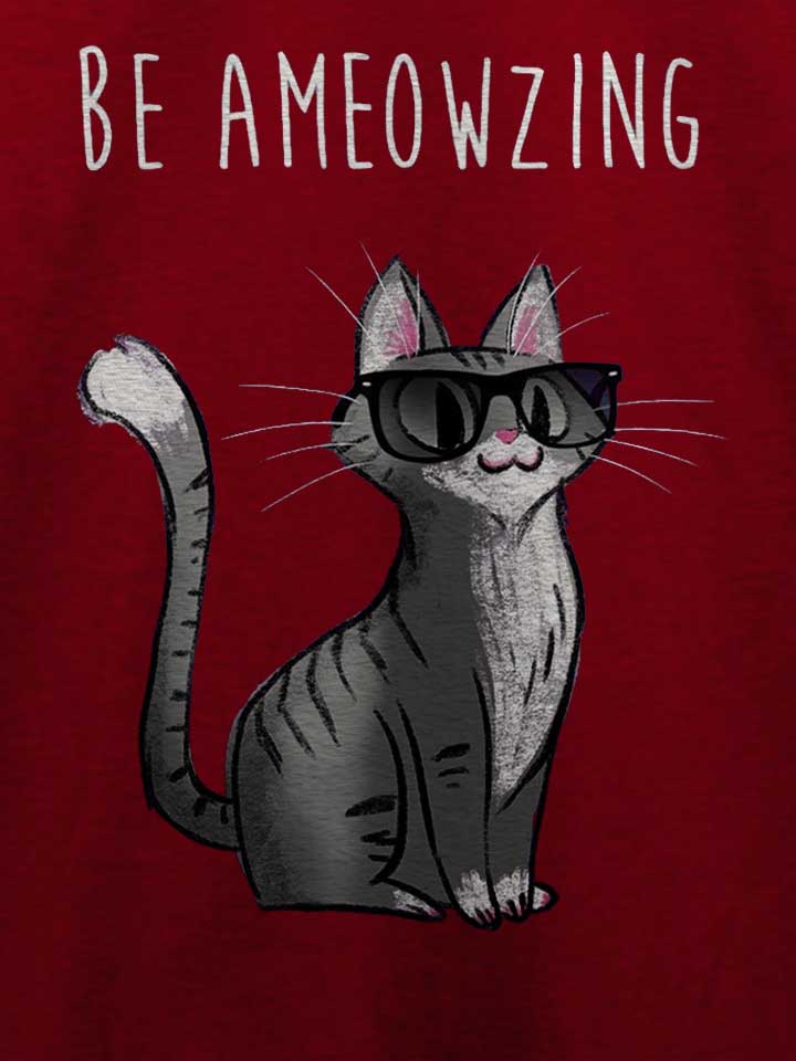 amazing-cat-t-shirt bordeaux 4