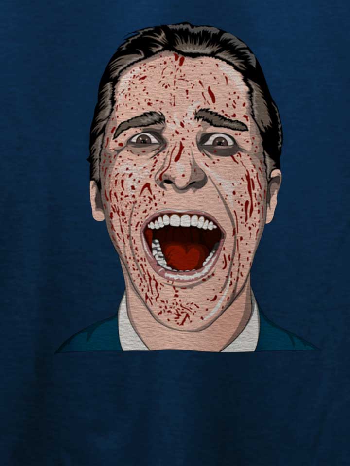 american-psycho-t-shirt dunkelblau 4