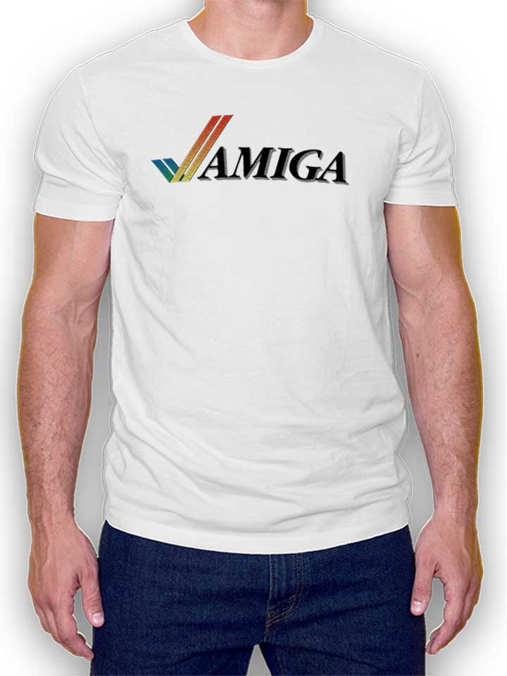 Amiga T-Shirt weiss L
