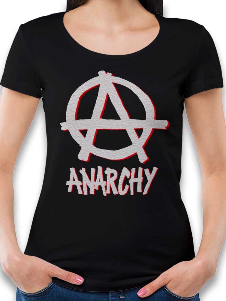 Anarchy Logo Womens T-Shirt black L