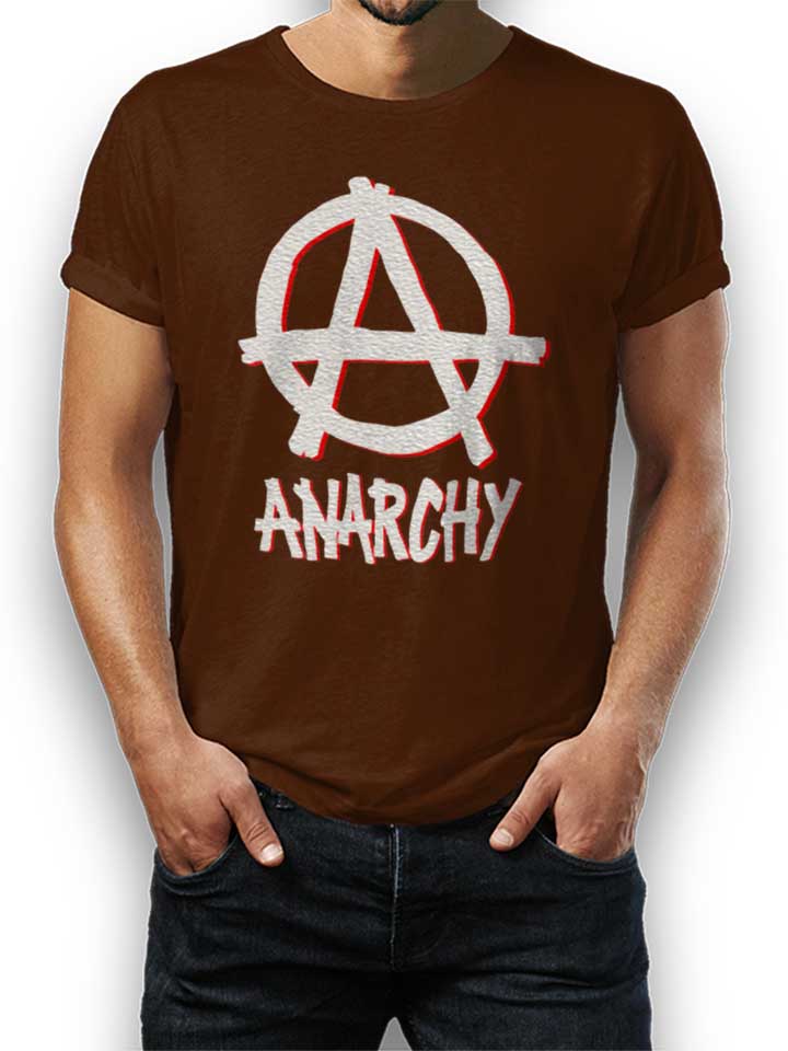 Anarchy Logo T-Shirt braun L