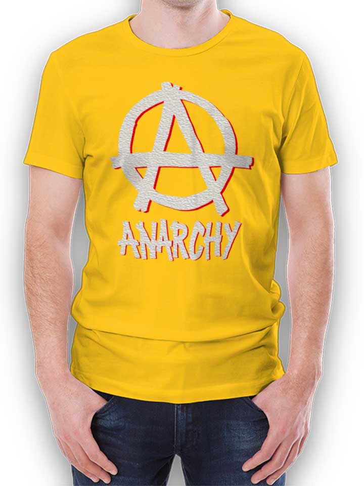Anarchy Logo T-Shirt gelb L