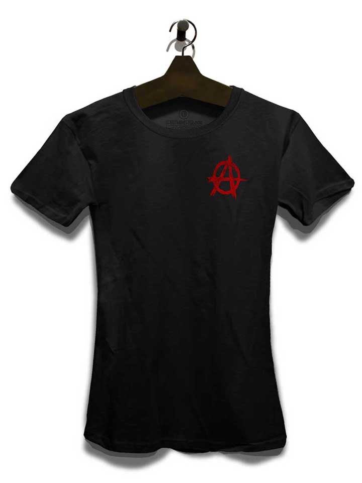 anarchy-vintage-chest-print-damen-t-shirt schwarz 3