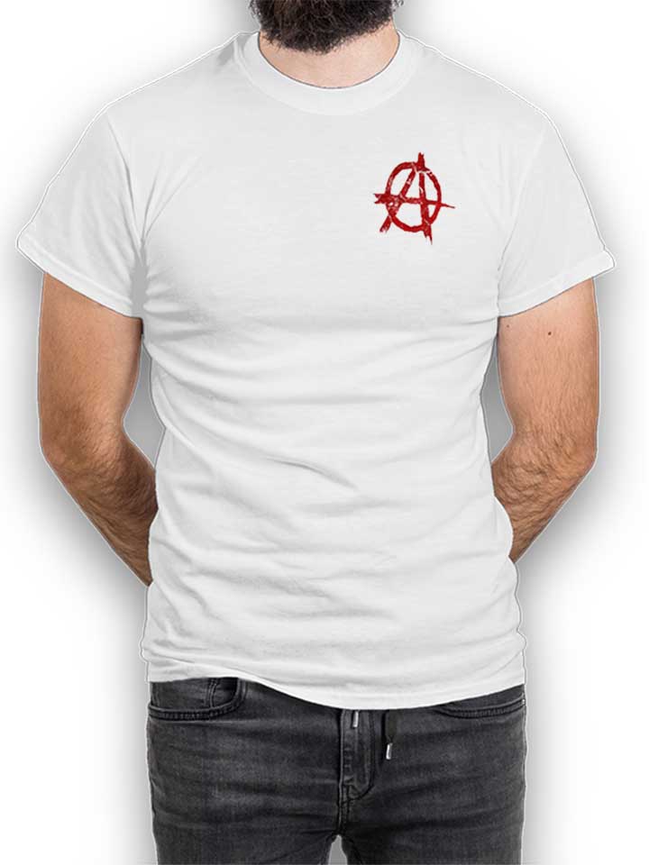 Anarchy Vintage Chest Print T-Shirt bianco L