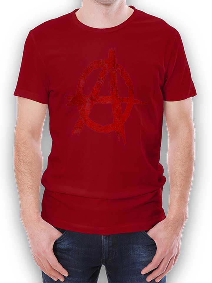 anarchy-vintage-t-shirt bordeaux 1