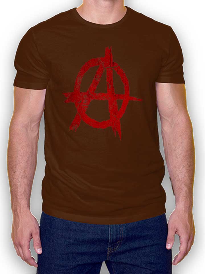 Anarchy Vintage T-Shirt braun L