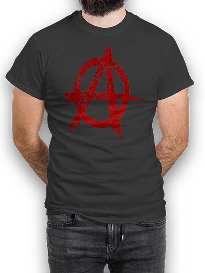 Anarchy Vintage T-Shirt dunkelgrau L