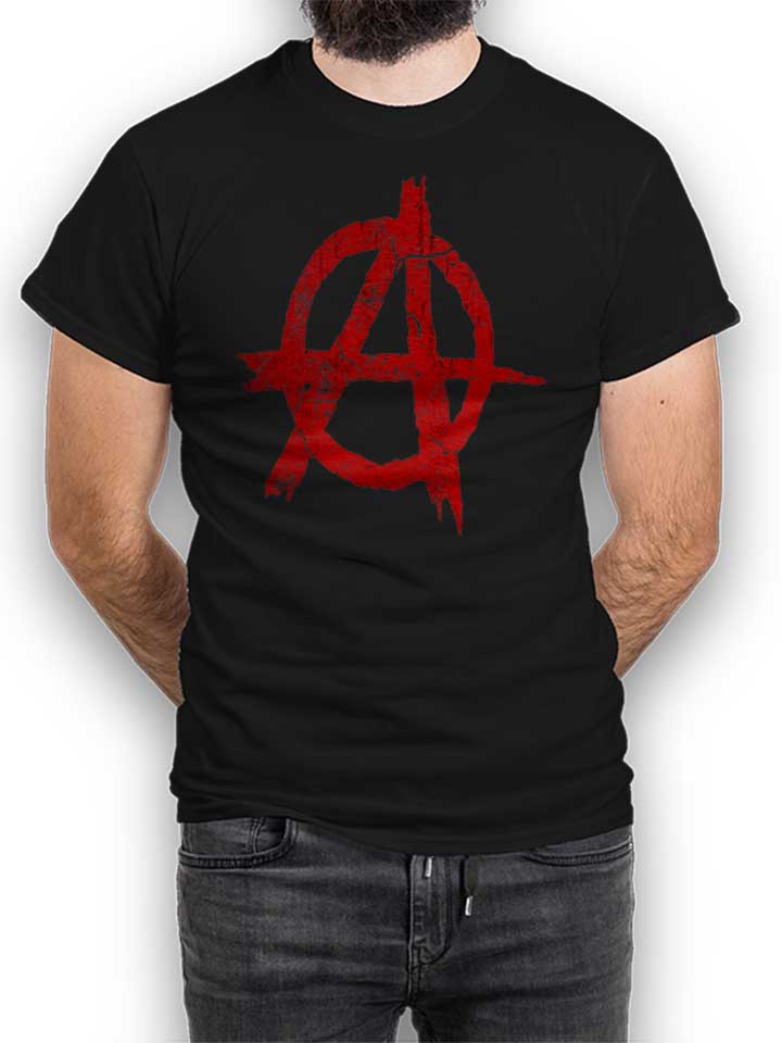 Anarchy Vintage T-Shirt schwarz L