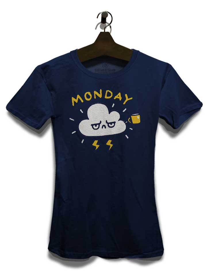 another-monday-damen-t-shirt dunkelblau 3