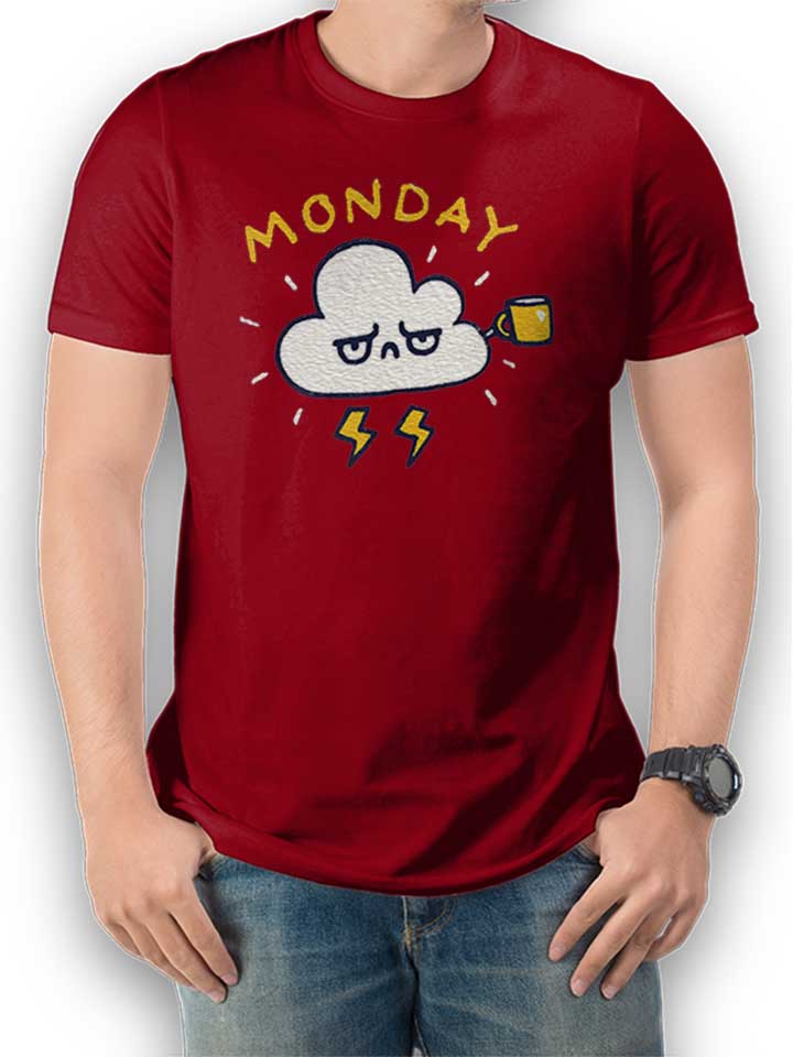 Another Monday T-Shirt bordeaux L