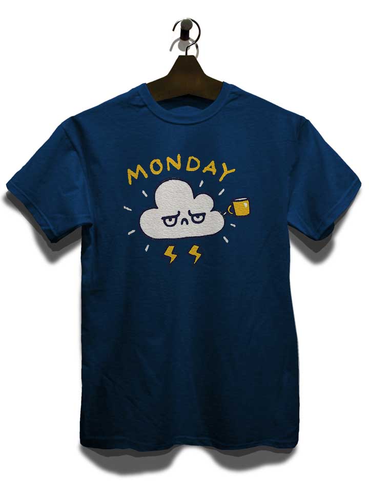 another-monday-t-shirt dunkelblau 3