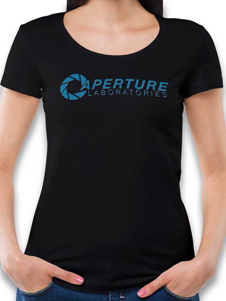 aperture-laboratories-damen-t-shirt schwarz 1