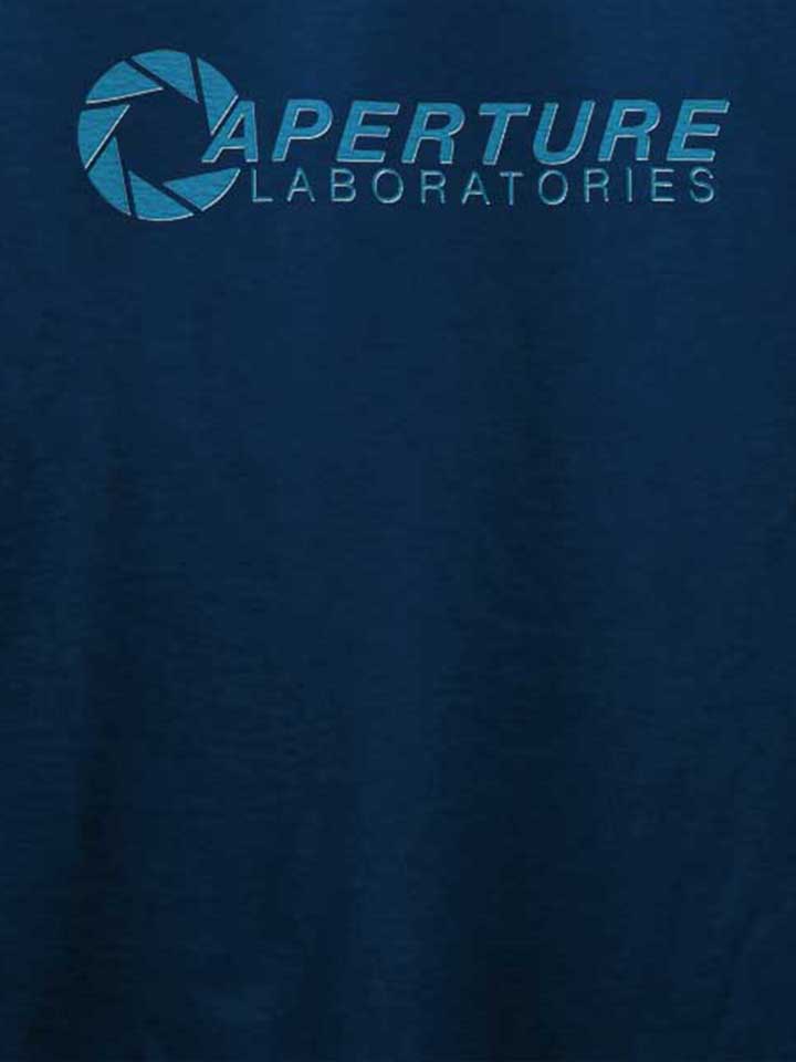 aperture-laboratories-t-shirt dunkelblau 4