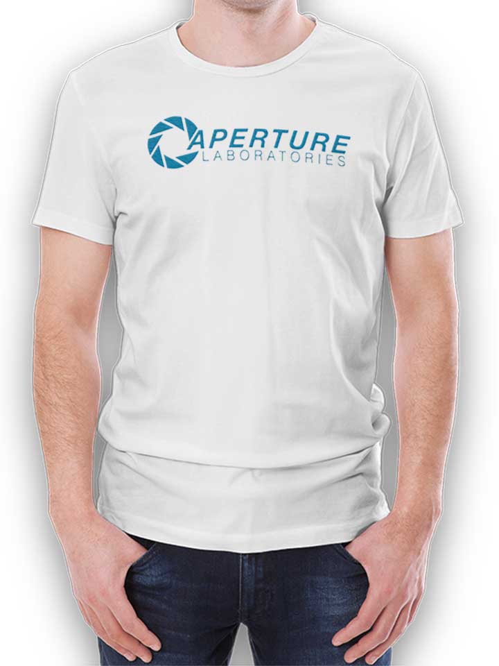 Aperture Laboratories Kinder T-Shirt weiss 110 / 116