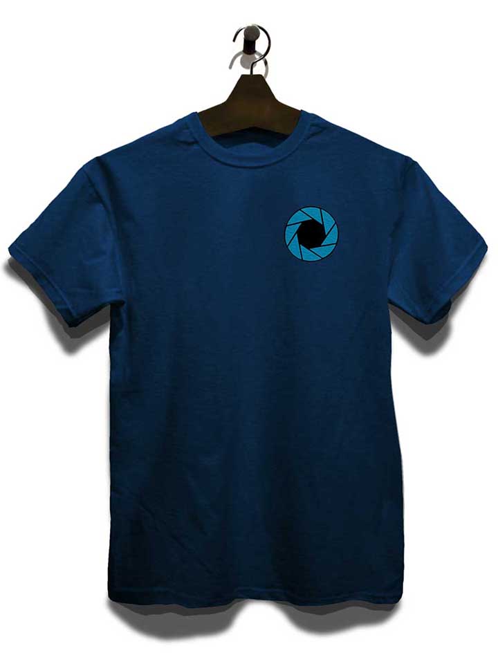 aperture-logo-chest-print-t-shirt dunkelblau 3