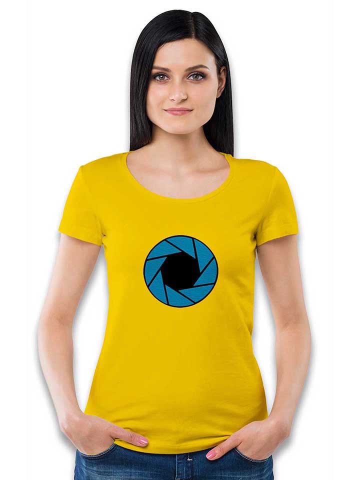 aperture-logo-damen-t-shirt gelb 2