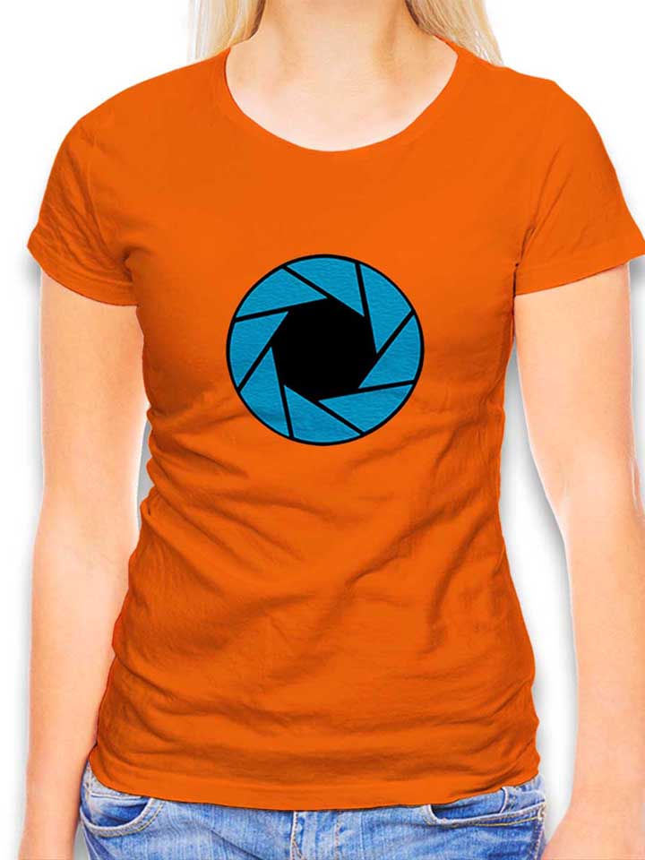 aperture-logo-damen-t-shirt orange 1