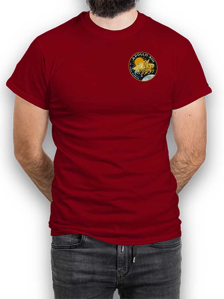 Apollo 13 Logo Chest Print T-Shirt bordeaux L