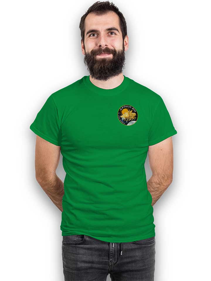 apollo-13-logo-chest-print-t-shirt gruen 2