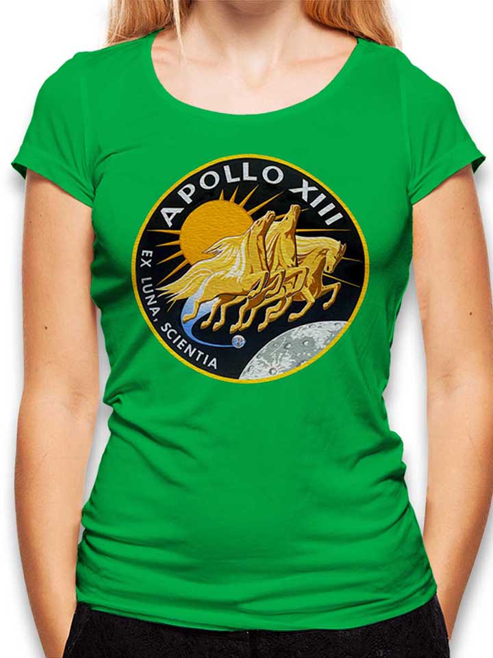 Apollo 13 Logo T-Shirt Donna verde L