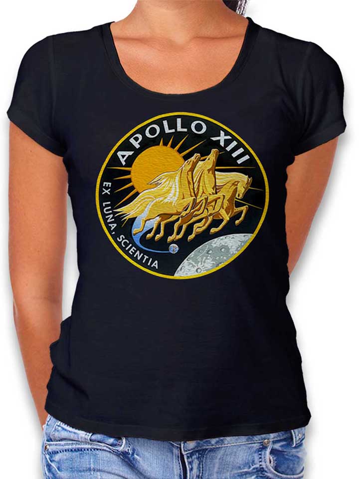 Apollo 13 Logo Damen T-Shirt schwarz L