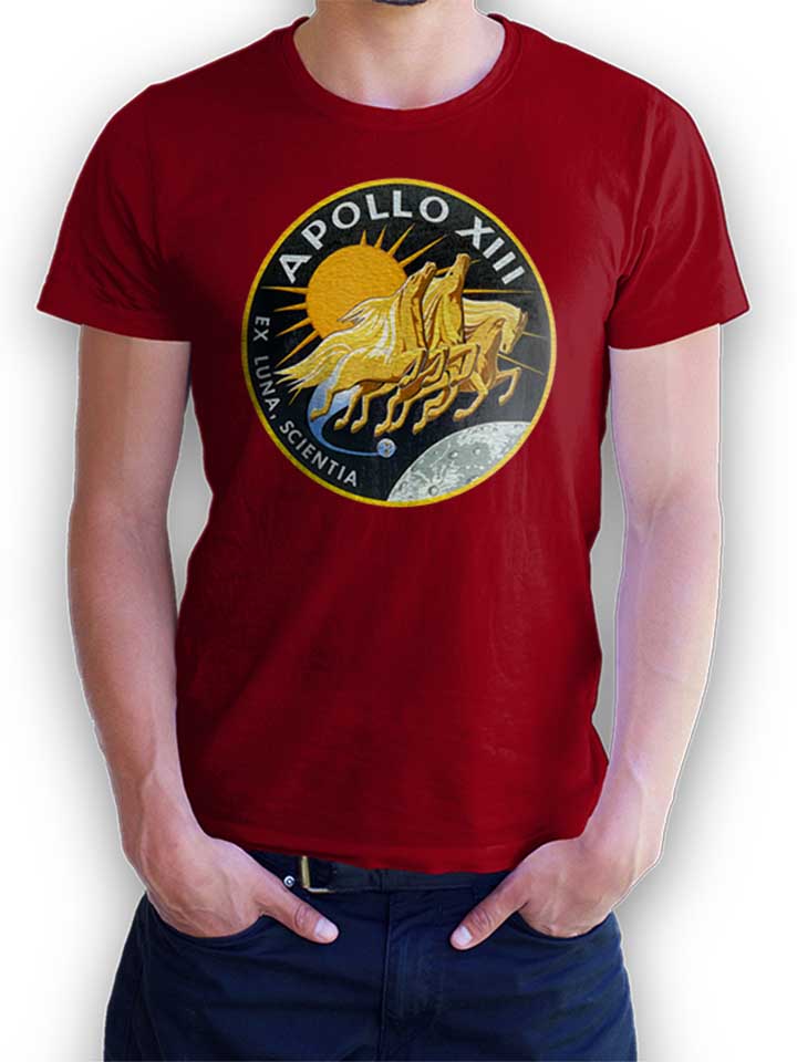 Apollo 13 Logo T-Shirt maroon L